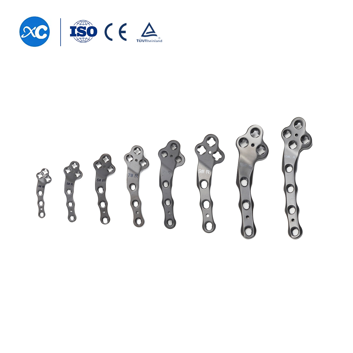 Titanium Multi-axial Locking TPLO Plate for Tibial Plateau Leveling Osteotomy in Small to Large Dogs (2.0mm / 2.4mm / 2.7mm / 3.5mm Series)