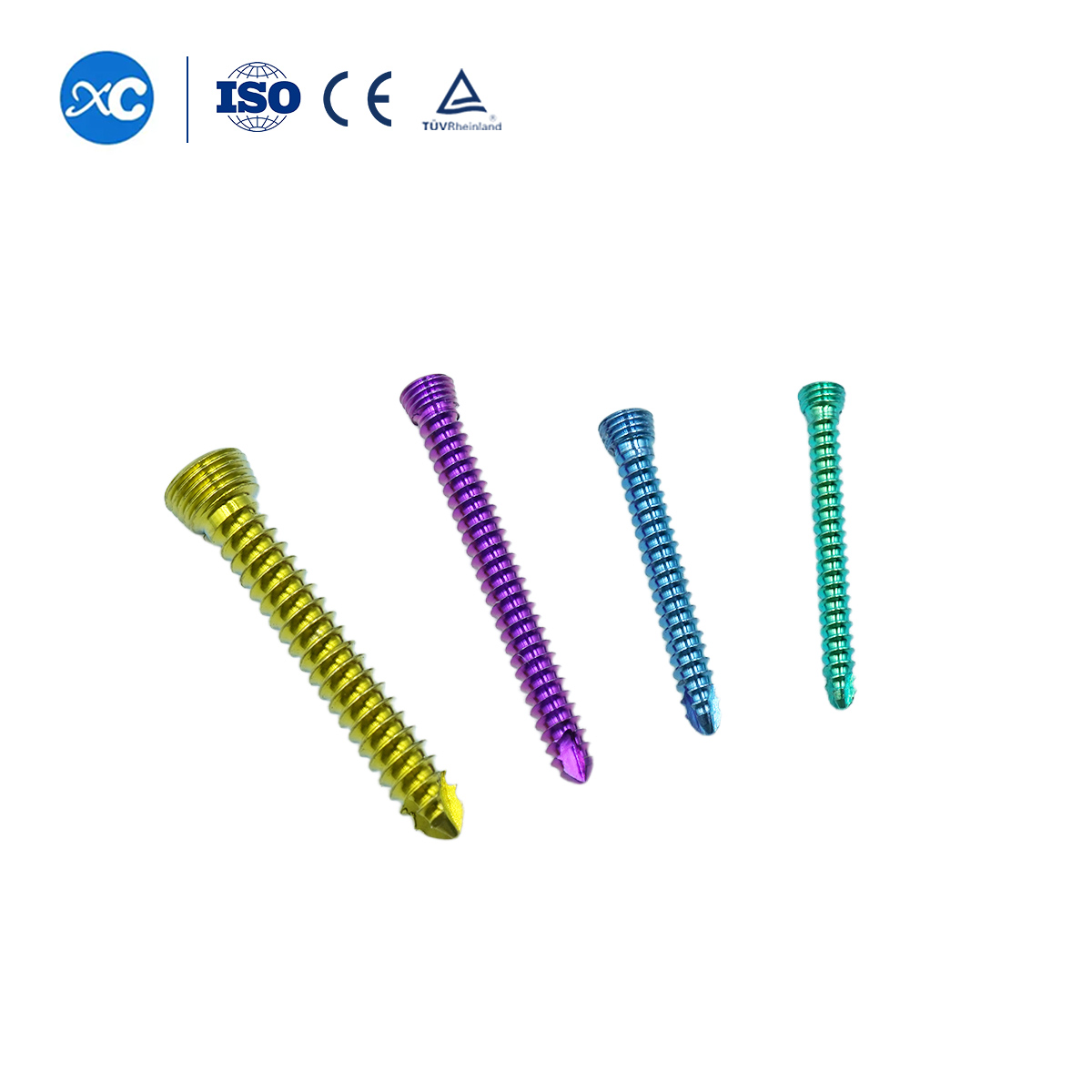 1.5mm Titanium AO-Compatible Locking Screw for Fracture Fixation in Very Small Animals