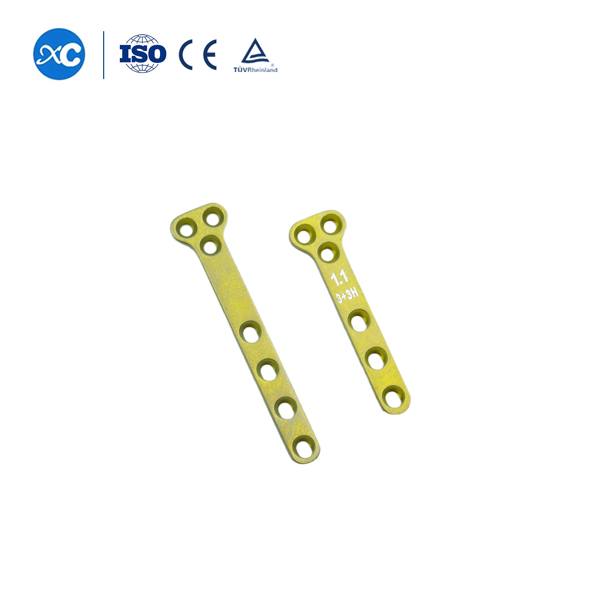 1.1mm Titanium T-Type Plate (C Series) for Fracture Fixation in Very Small Animals